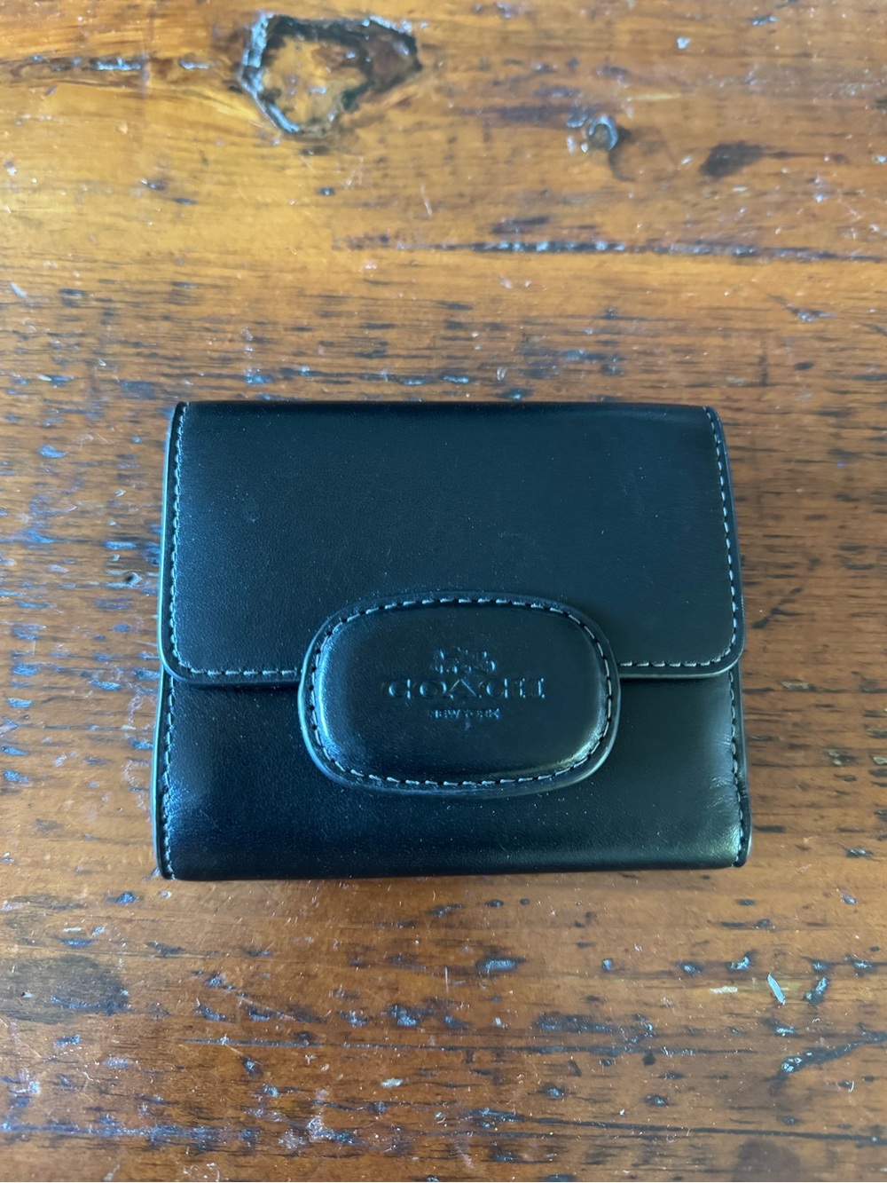 Coach Black Leather Wallet
